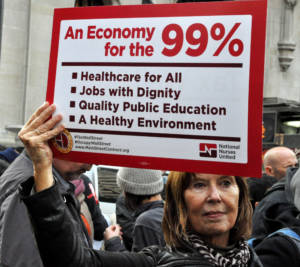 Doctors for the 99 Percent march from Zuccotti Park to St. Vincent's Hospital to demand its reopening and health care for all. October 26, 2011