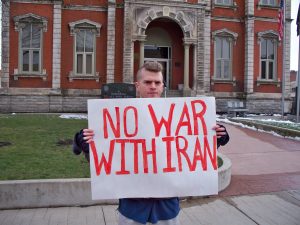 No War With Iran rally in Ohio, 2008.