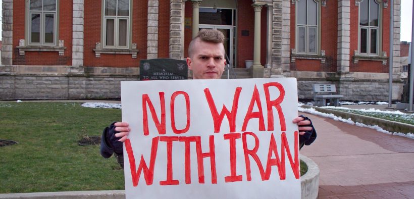 No War With Iran rally in Ohio, 2008.