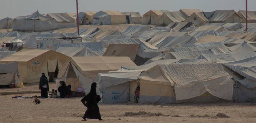 The al-Hol camp in Syria, October 2019.
