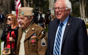 Bernie Sanders at the 2016 Memorial Day Ceremony, Presidio of San Francisco, California, United States