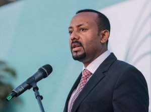 PM Abiy Ahmed at an inauguration event in Addis Ababa, November 2018.