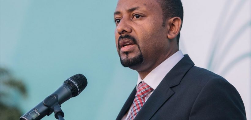 PM Abiy Ahmed at an inauguration event in Addis Ababa, November 2018.