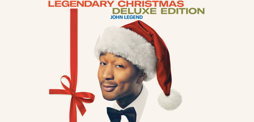 Cover photo of John Legend's Legendary Christmas album which features a remake of the holiday classic, Baby it's Cold Outside, with guest singer Kelly Clarkson.