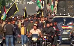 Palestinians gather to mourn the assassination of Islamic Jihad leader Bahaa Abuelatta by Israel. (Photo: Youtube)