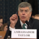 Ambassador William Taylor testifies in the first day of public impeachment hearings on Wednesday. (Photo: YouTube)