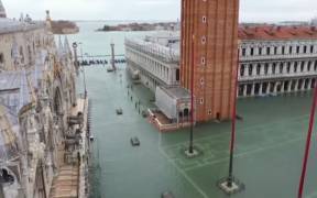 screenshot of Venice, Italy flooding