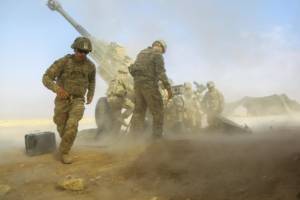 U.S. Army provides fire support for Iraqi Security Forces near Al Qaim, Iraq in 2017. (Photo: U.S. Army, Spc. William Gibson)