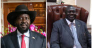 Salva Kiir, left, and Riek Machar, right. (Photos: U.S. Department of State and VOA, Hannah McNeish)