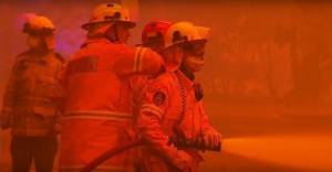 Firefighters battle record setting Australian fires in New South Wales. (Photo: YouTube)