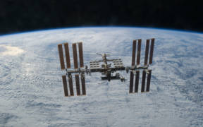 The International Space Station as seen from the U.S. space shuttle Discovery in 2011. (Photo: NASA)