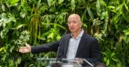 Jeff Bezos at Amazon Spheres Grand Opening in Seattle in January 2018.