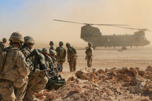 U.S. Soldiers during an aerial response force live-fire training exercise in Iraq, Oct. 31, 2018. (Photo: U.S. Army)