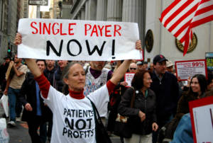 Doctors for the 99 Percent march from Zuccotti Park to St. Vincent's Hospital to demand its reopening and health care for all. October 26, 2011