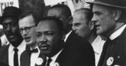 Marin Luther King Jr at the 1963 Civil Rights March in Washington, D.C.