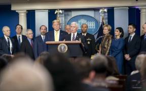 1280px President Trump Vice President Pence and Members of the Coronavirus Task Force Brief the Press 49646174161