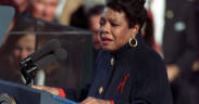 Angelou at Clinton inauguration