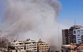 Israeli Air Force bombed the press offices in Gaza 2021 cropped